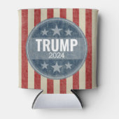 ドナルド・トランプ – 日付を2024に変更できる 缶クーラー (正面)