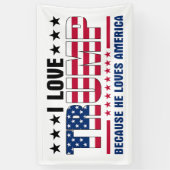 ドナルド・トランプ 横断幕 (縦)