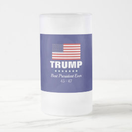 ドナルド トランプ 歴代最高大統領 フロストグラスビールジョッキ