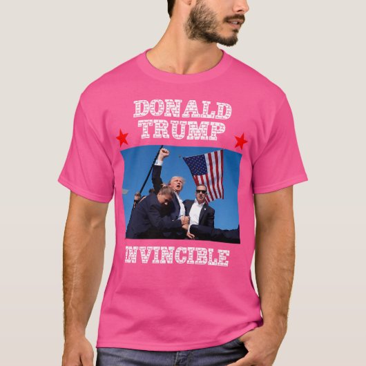 ドナルド・トランプ – 無敵 Tシャツ (正面)