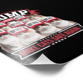 ドナルド・トランプ、猫を安全にする2024年の議論 フォトプリント            (角)