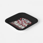 ドナルド・トランプ、猫を安全にする2024年の議論 ペーパープレート (傾斜あり)