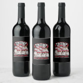 ドナルド・トランプ、猫を安全にする2024年の議論 ワインラベル (ボトル)