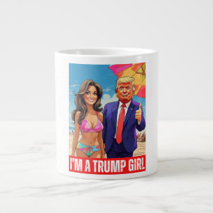 ドナルド・トランプ – 私はトランプの女の子 ジャンボコーヒーマグカップ