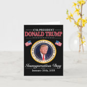ドナルド・トランプ 第47代大統領 就任式 2025 支持者 カード (黄色い花)