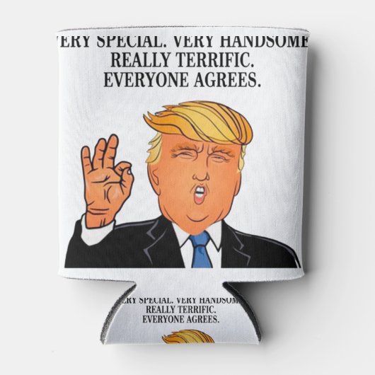 ドナルド・トランプ – 素晴らしいパパの父の日の誕生日 缶クーラー (正面)