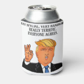 ドナルド・トランプ – 素晴らしいパパの父の日の誕生日 缶クーラー (缶裏面)