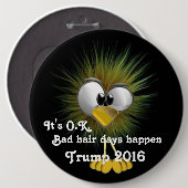 ドナルド・トランプ 缶バッジ (正面&裏面)