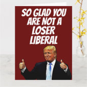 ドナルド・トランプ 面白い ビッグ バースデー カード カード (黄色い花)