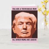 ドナルド・トランプ 面白い 誕生日カード 母 カード (黄色い花)