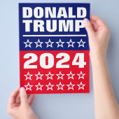 ドナルド・トランプ, 2024年アメリカ大統領選挙 チラシ (手)