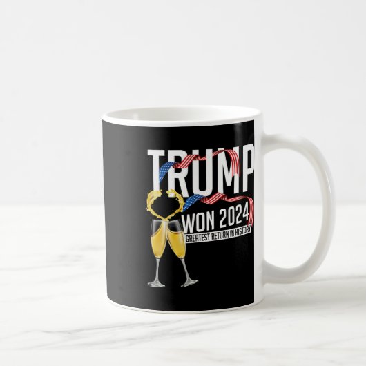 ドナルド・トランプ 2024年大統領就任式 メンズ コーヒーマグカップ (右)