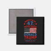 ドナルド・トランプ 2024年大統領就任式 メンズ マグネット (正面/裏面)