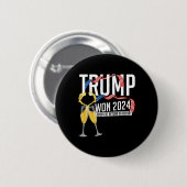 ドナルド・トランプ 2024年大統領就任式 男性用 缶バッジ (正面&裏面)