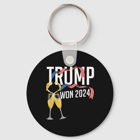 ドナルド・トランプ 2024年大統領就任祝い メンズ キーホルダー (正面)