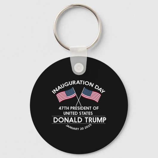 ドナルド・トランプ 2024年大統領就任祝い メンズ キーホルダー (正面)