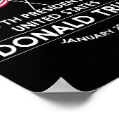 ドナルド・トランプ 2024年大統領選挙当選 就任式 メンズ ポスター (角)