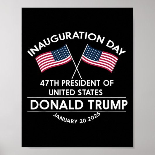 ドナルド・トランプ 2024年大統領選挙当選 就任式 メンズ ポスター (正面)