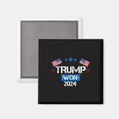 ドナルド・トランプ 2024年大統領選挙当選 就任式 メンズ マグネット (正面/裏面)