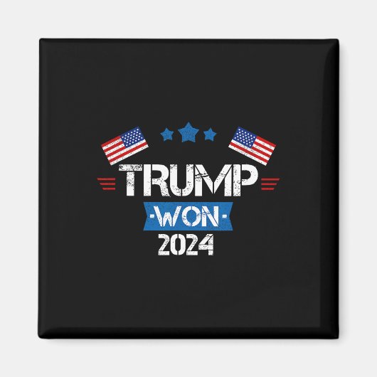 ドナルド・トランプ 2024年大統領選挙当選 就任式 メンズ マグネット (正面)