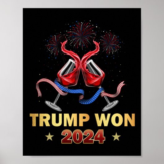 ドナルド・トランプ 2024年大統領選挙 当選 就任式 勝利 ポスター (正面)