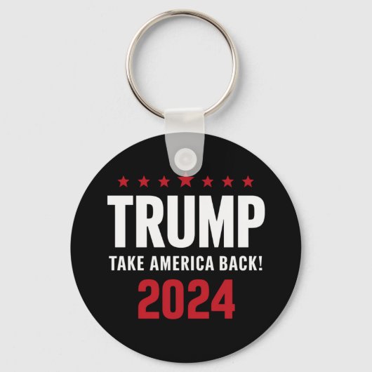 ドナルド・トランプ 2024 アメリカを取り戻せ 選挙 キーホルダー (正面)
