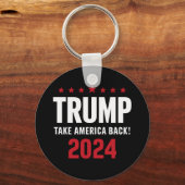 ドナルド・トランプ 2024 アメリカを取り戻せ 選挙 キーホルダー (正面)