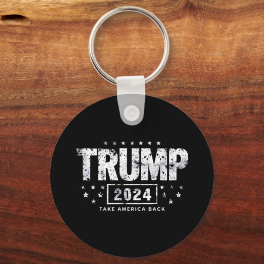 ドナルド トランプ 2024 アメリカを取り戻せ 選挙 キーホルダー (正面)