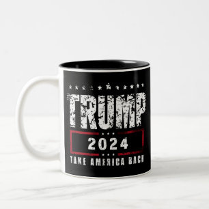 ドナルド トランプ 2024 アメリカを取り戻せ 選挙 ツートーンマグカップ