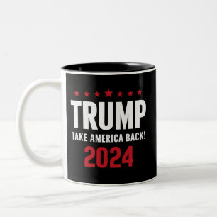 ドナルド・トランプ 2024 アメリカを取り戻せ 選挙 ツートーンマグカップ