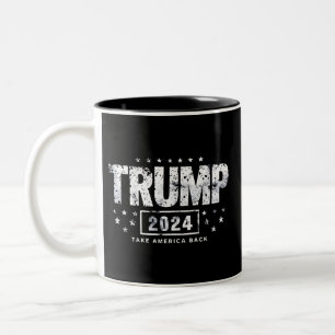 ドナルド・トランプ 2024 アメリカを取り戻せ 選挙 ツートーンマグカップ