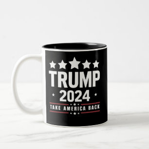 ドナルド・トランプ 2024 アメリカを取り戻せ 選挙 ツートーンマグカップ