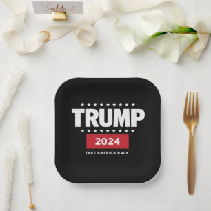 ドナルド・トランプ 2024 アメリカを取り戻せ 選挙 ペーパープレート