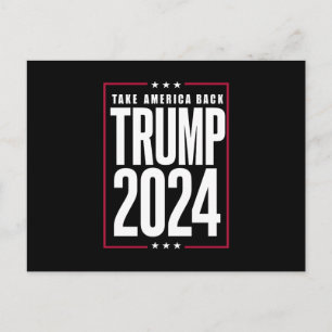 ドナルド・トランプ 2024 アメリカを取り戻せ 選挙 ポストカード