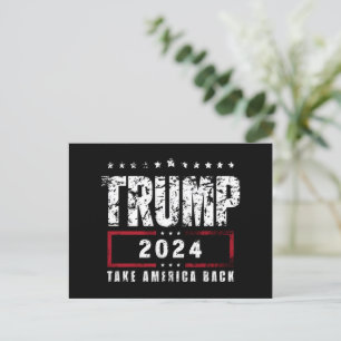 ドナルド・トランプ 2024 アメリカを取り戻せ 選挙 ポストカード