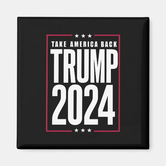 ドナルド トランプ 2024 アメリカを取り戻せ 選挙 マグネット (正面)