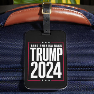 ドナルド・トランプ 2024 アメリカを取り戻せ 選挙 ラゲッジタグ