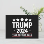 ドナルド・トランプ 2024 アメリカを取り戻せ 選挙 招待状 (スタンド正面)