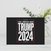 ドナルド・トランプ 2024 アメリカを取り戻せ 選挙 招待状 (スタンド正面)