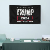 ドナルド・トランプ 2024 アメリカを取り戻せ 選挙 横断幕 (トレードショー)