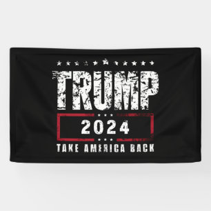 ドナルド・トランプ 2024 アメリカを取り戻せ 選挙 横断幕