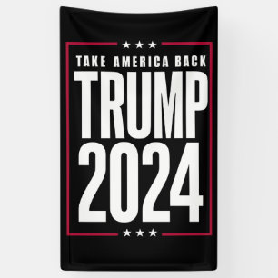 ドナルド・トランプ 2024 アメリカを取り戻せ 選挙 横断幕