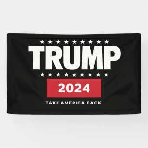 ドナルド トランプ 2024 アメリカを取り戻せ 選挙 横断幕