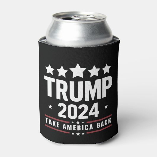 ドナルド・トランプ 2024 アメリカを取り戻せ 選挙 缶クーラー (缶正面)