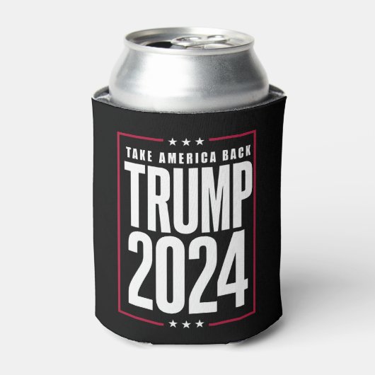ドナルド・トランプ 2024 アメリカを取り戻せ 選挙 缶クーラー (缶正面)