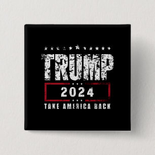 ドナルド・トランプ 2024 アメリカを取り戻せ 選挙 缶バッジ