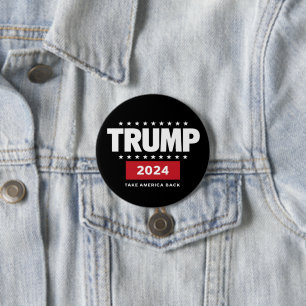 ドナルド・トランプ 2024 アメリカを取り戻せ 選挙 缶バッジ
