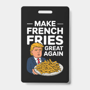 ドナルド・トランプ 2024 フライドポテトを再び偉大に バッジ
