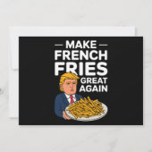 ドナルド・トランプ 2024 フレンチフライを再び偉大に 招待状 (正面)