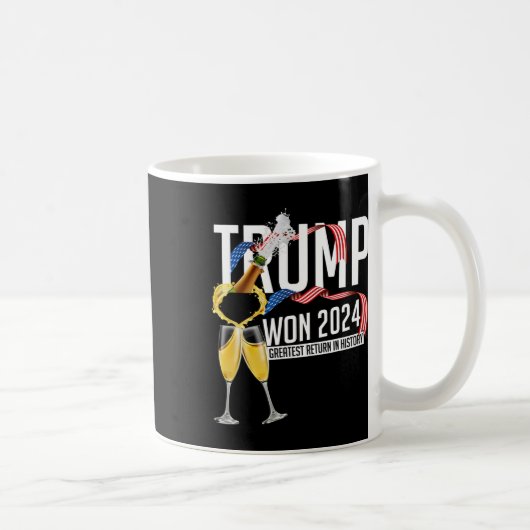 ドナルド トランプ 2024 当選 就任式 メンズ コーヒーマグカップ (右)